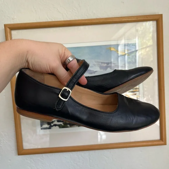 Caron Callahan Ellie Mary Jane Flats in black / leather size 40 - Picture 9 of 10